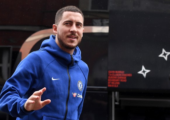 epa07634103 (FILE) - Chelsea&#039;s Eden Hazard arrives ahead of the English Premier League soccer match between Fulham FC and Chelsea FC at Craven Cottage in London, Britain, 03 March 2019 (reissued  ...