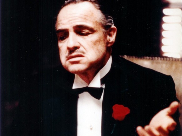 Actor Marlon Brando, shown in this undated handouot picture in a scene from his 1972 film &quot;The Godfather&quot;, will turn 80 years of age on Saturday, 3 April 2004. (KEYSTONE/EPA/HO/Str)
