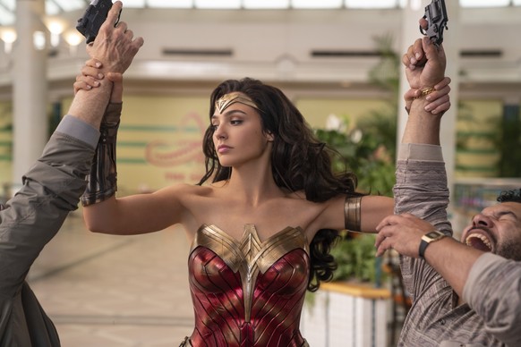 This image released by Warner Bros. Pictures shows Gal Gadot as Wonder Woman in a scene from &quot;Wonder Woman 1984.&quot; Following the less-than-stellar theatrical debut of Christopher Nolan���s �� ...