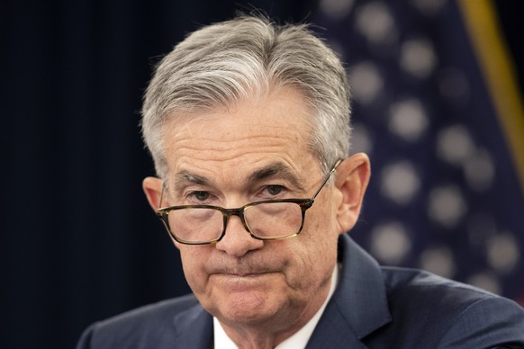 FILE - In this July 31, 2019, file photo, Federal Reserve Chairman Jerome Powell speaks during a news conference following a two-day Federal Open Market Committee meeting in Washington. President Dona ...