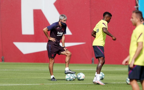 Setién leitet weiterhin das Barça-Training.