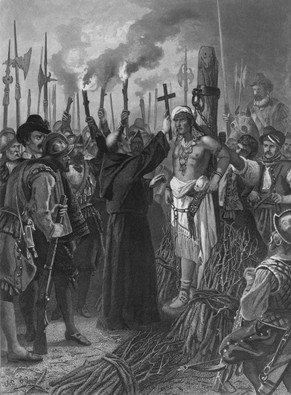 Hinrichtung von Atahualpa, dem letzten Inka-Herrscher