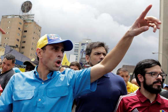 Henrique Capriles ging gestern ebenfalls auf die Strasse.
