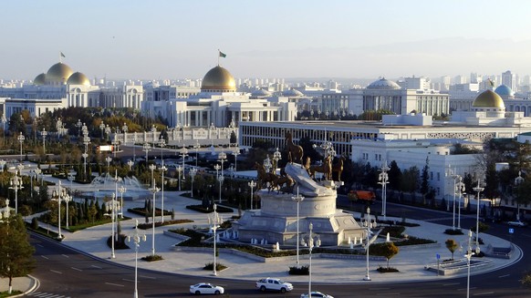 Blick auf Ashgabat, die Hauptstadt von Turkmenistan.