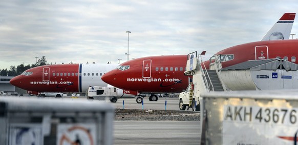 epa07431274 (FILE) - Grounded Boeing 737-800 aircrafts of Norwegian budget carrier &#039;Norwegian&#039; at Arlanda Airport of Stockholm, Sweden, 05 March 2015 (reissued 12 March 2019). Reports on 12  ...