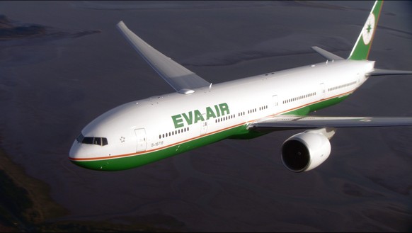 epa04320941 A handout photo from EVA Air made available on 18 July 2014 shows an EVA AIR Boeing 777-300ER passenger jet. On 18 July, EVA said it will re-route its Taiwan-European flights away from Ukr ...