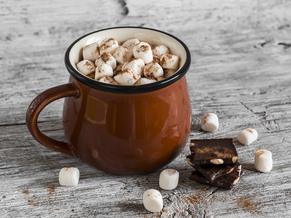 Hot Chocolate, Marshmallows. Bild: Shutterstock