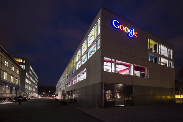 FILE -- View on the Google building in Zurich, Switzerland, Monday, December 15, 2014. The European Commission on 27 June 2017 said it would fine the Google with 2.4 billion euros for abusing its domi ...