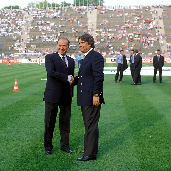 Silvio Berlusconi und Bernard Tapie