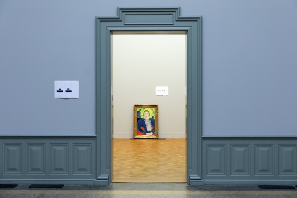 Das Gemaelde &quot;La blouse bleue&quot; des Malers Henri Matisse steht an einer Wand in einem Ausstellungssaal im Kunstmuseum Bern, am Dienstag, 1. Dezember 2020, in Bern. Aufgrund der Coronavirus Pa ...