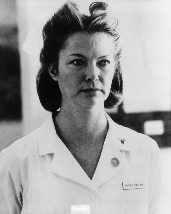 Louise Fletcher in a scene from the film &#039;One Flew Over The Cuckoo&#039;s Nest&#039;, 1975. (Photo by United Artists/Getty Images)