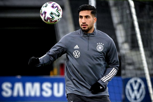 epa07992488 Germany&#039;s Emre Can attends a training session in Duesseldorf, Germany, 13 November 2019. Germany will face Belarus in an UEFA EURO 2020 qualifier on 16 November 2019. EPA/SASCHA STEIN ...