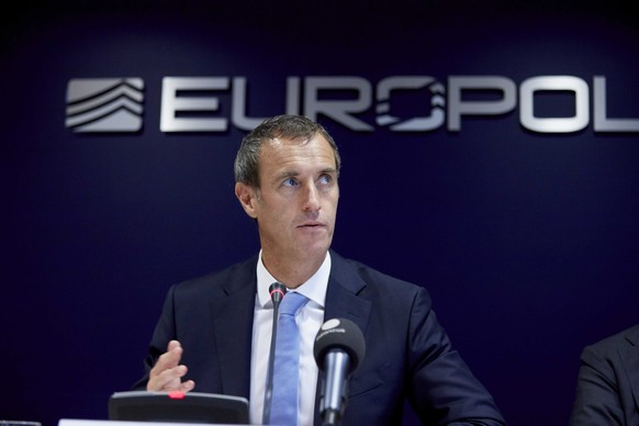 Rob Wainwright, Europol-Direktor an der Pressekonferenz zur Operation Archimedes.