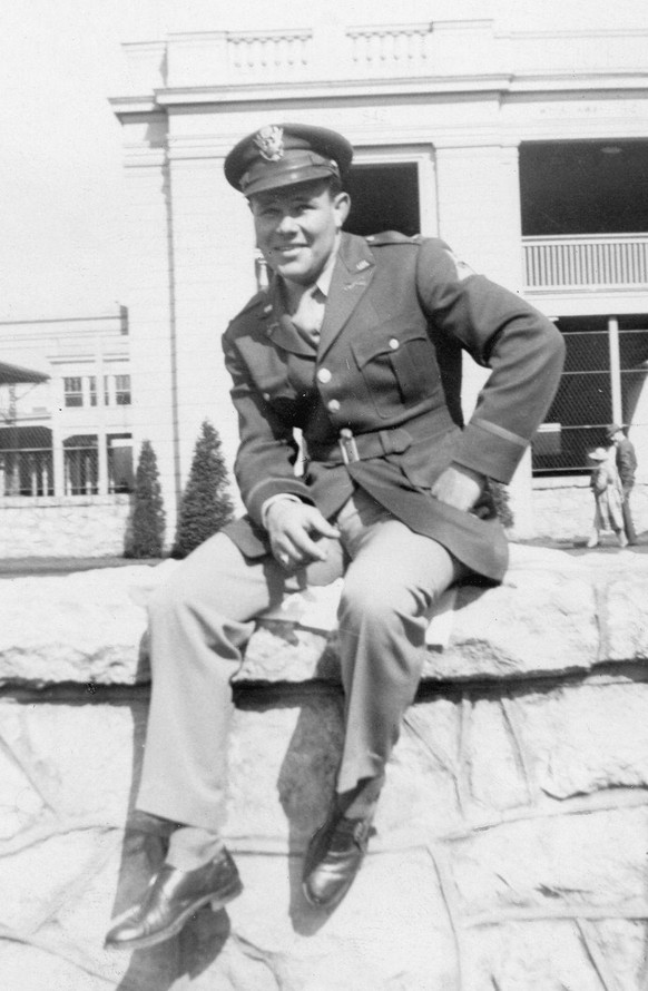During his four years at Vermont’s Norwich University John Carey Lee Jr. was known for both his football skills and his equestrian abilities, and is seen here following his May 11, 1942, graduation an ...