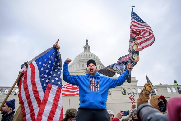 210106 Pro-Trump supporters storms the United States Capitol Building during a March to Save America Rally on January 6, 2021 in Washington, DC, USA. Photo: Joel Marklund / BILDBYRAN / kod JM / JM0057 ...