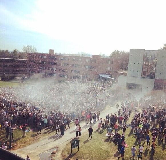 420-Rally an der University of Vermont, 2014.