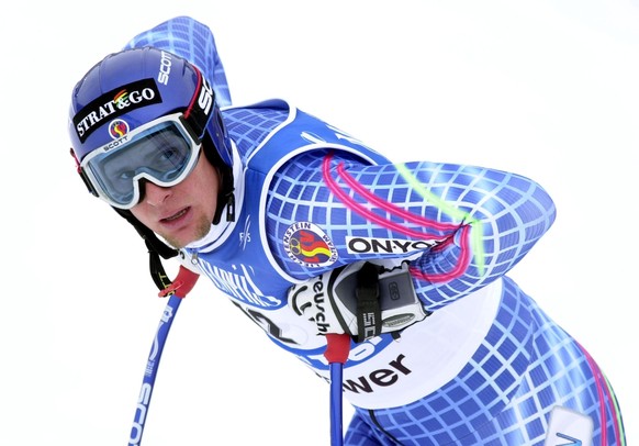 Der Liechtensteiner Marco Buechel schied am Dienstag, 30. Januar 2001, bei der Ski Weltmeisterschaft in St. Anton im Super-G aus. Gewonnen wurde das Rennen vom Amerikaner Daron Rahlves. (KEYSTONE/Stef ...