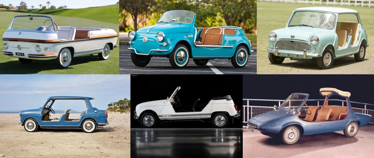 beach cars retro fiat mini austin renault DAF korbsitze auto https://www.historicvehicle.org/five-things-every-meyers-manx-owner-should-know/