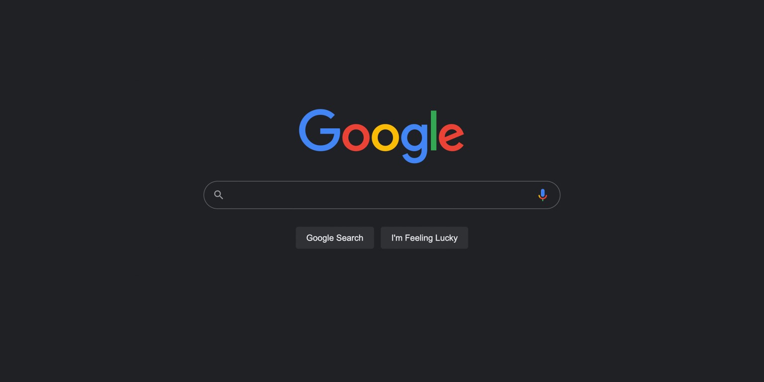 Die Google-Suche im schwarzen Gewand.