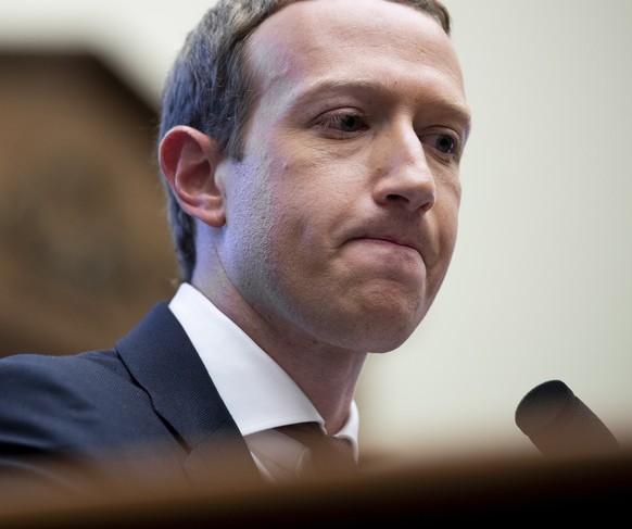 epa08873286 (FILE) - Chairman and CEO of Facebook Mark Zuckerberg testifies before the US House Financial Services Committee hearing on &#039;An Examination of Facebook and Its Impact on the Financial ...