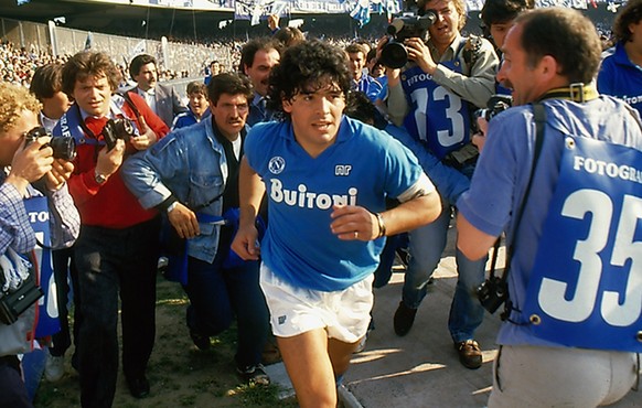 This image released by HBO shows soccer star Diego Maradona in a scene from &quot;Maradona.&quot; Constructed from over 500 hours of footage, the documentary centers on the career of celebrated footba ...