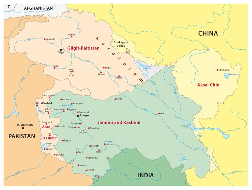 Jammu und Kaschmir, Gilgit-Baltistan, Aksai Chin
